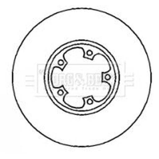 Borg & Beck 2 x Vented Front Brake Discs BBD4241