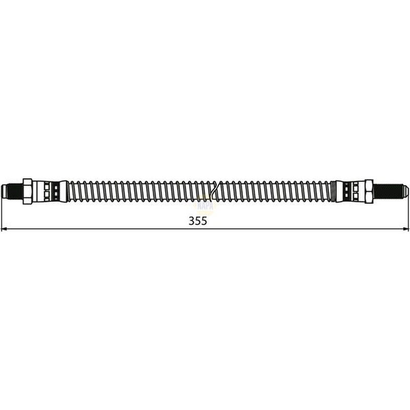 NAPA Brake Hydraulic Hose Line Rear NBH1300