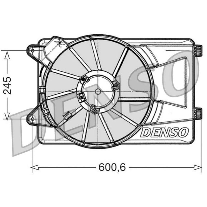 Denso Engine Cooling Fan DER09305