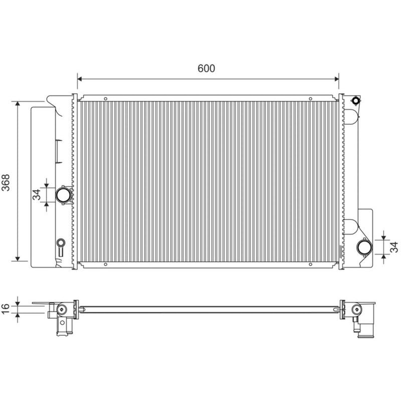 Valeo Engine Radiator 701538