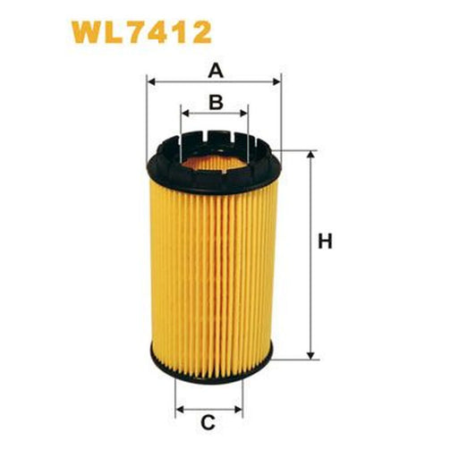 WIX Engine Oil Filter WL7412