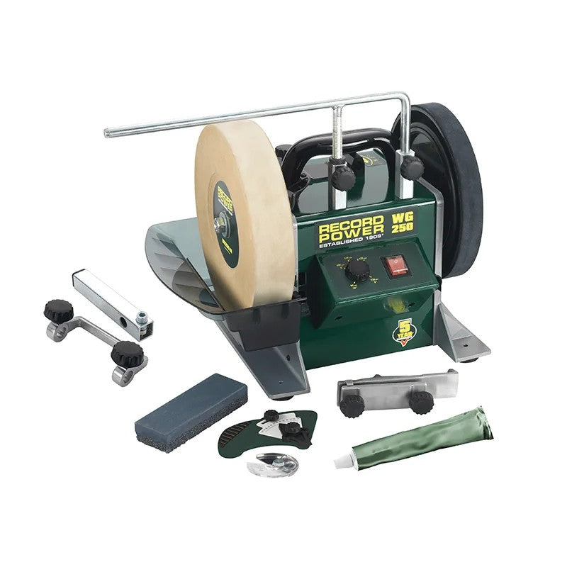 Record Power WG250 250mm (10in) Whetstone Grinder 160W 240V - WG250