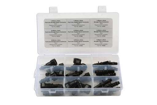 Connect Assorted Straight & Angled Fuel Line Quick Connectors 24pc - CPL