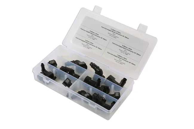 Connect Assorted 90° Angled Fuel Line Quick Connectors 15pc - CPL