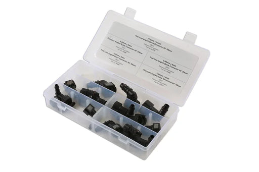Connect Assorted 90° Angled Fuel Line Quick Connectors 15pc - CPL
