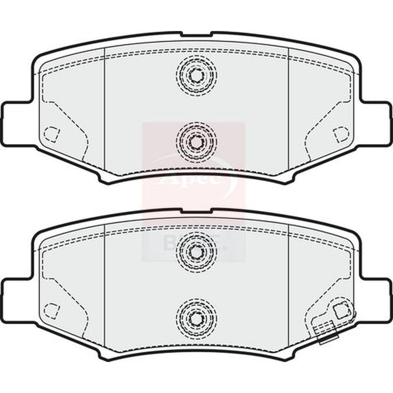Apec Rear Brake Pad Set PD3657