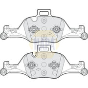 NAPA Front Brake Pad Set NBP1982