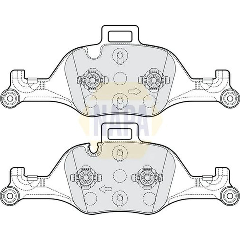 NAPA Front Brake Pad Set NBP1982