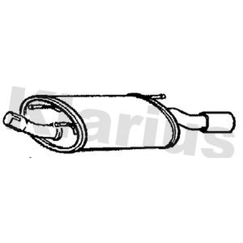 Klarius Box With Tail Pipe Rear FE826V