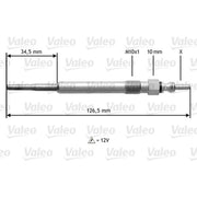 Valeo Diesel Engine Glow Plug 345122