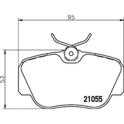 Mintex Front Brake Pad Set MDB1402