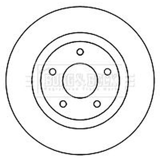 Borg & Beck 2 x Vented Front Brake Discs BBD5261