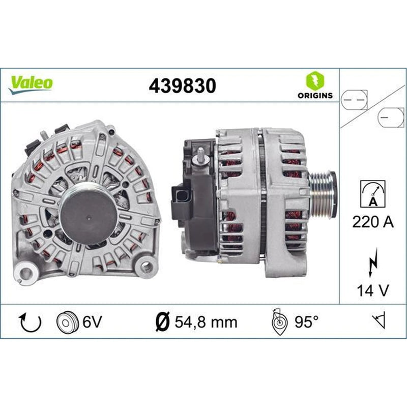 Valeo Car Alternator 12V 439830