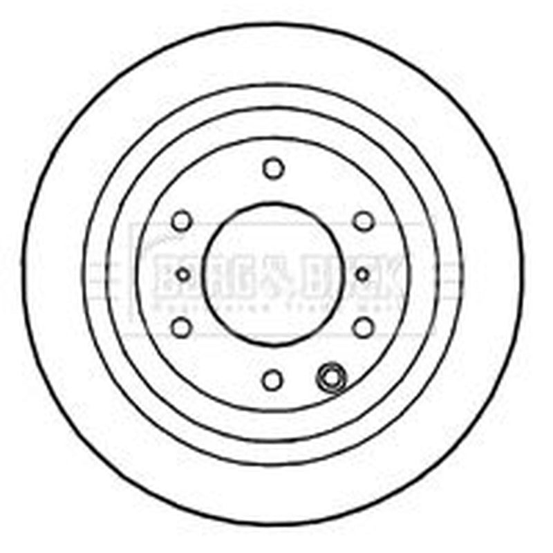 Borg & Beck 2 x Vented Rear Brake Discs BBD4755