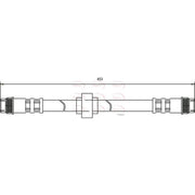 Apec Brake Hydraulic Hose Line Rear Left HOS3666