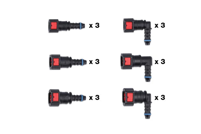 Connect Assorted AdBlue® Straight & Angled Quick Connectors 18pc - CPL