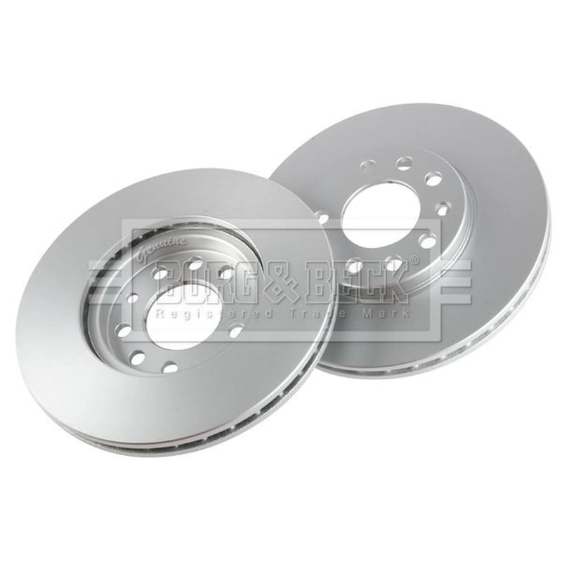 Borg & Beck 2 x Vented Front Brake Discs BBD4074