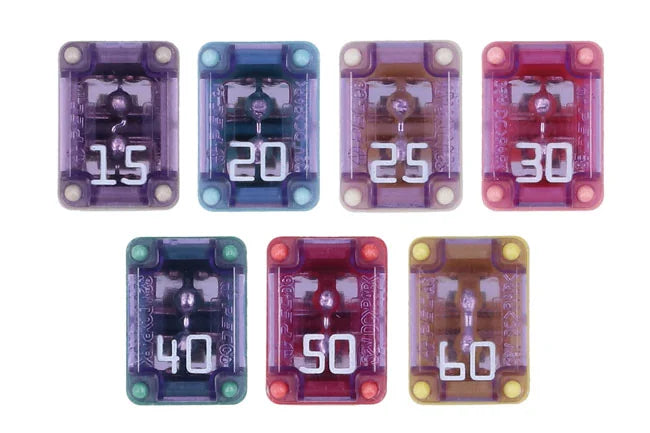 Connect Assorted Slotted M-Case Fuses 7pc - CPL