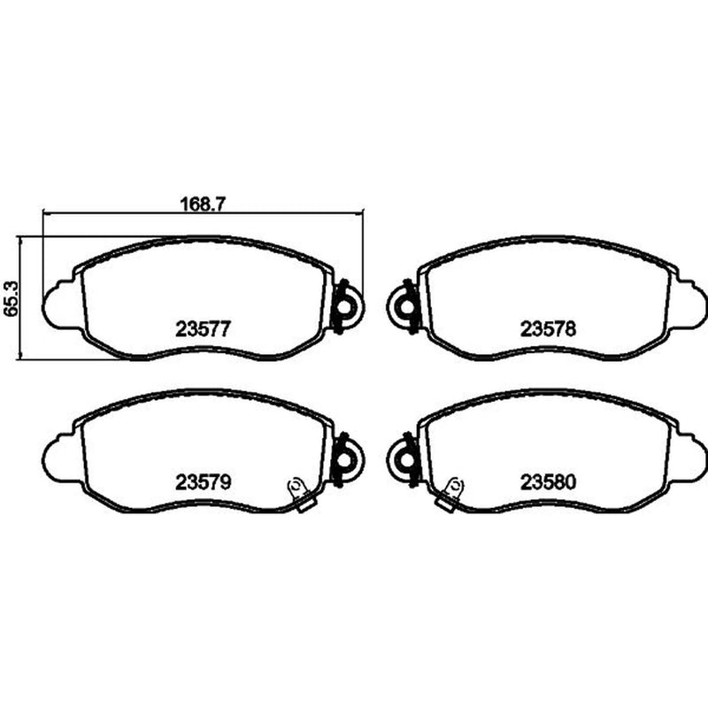 DON Front Brake Pad Set PCP1665