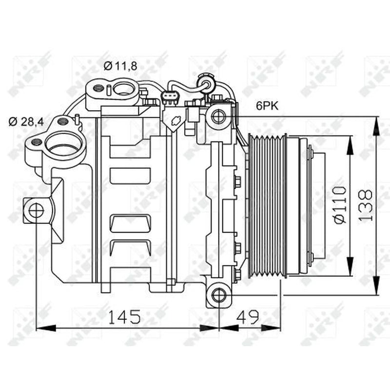 NRF Air Conditioning Compressor 32533