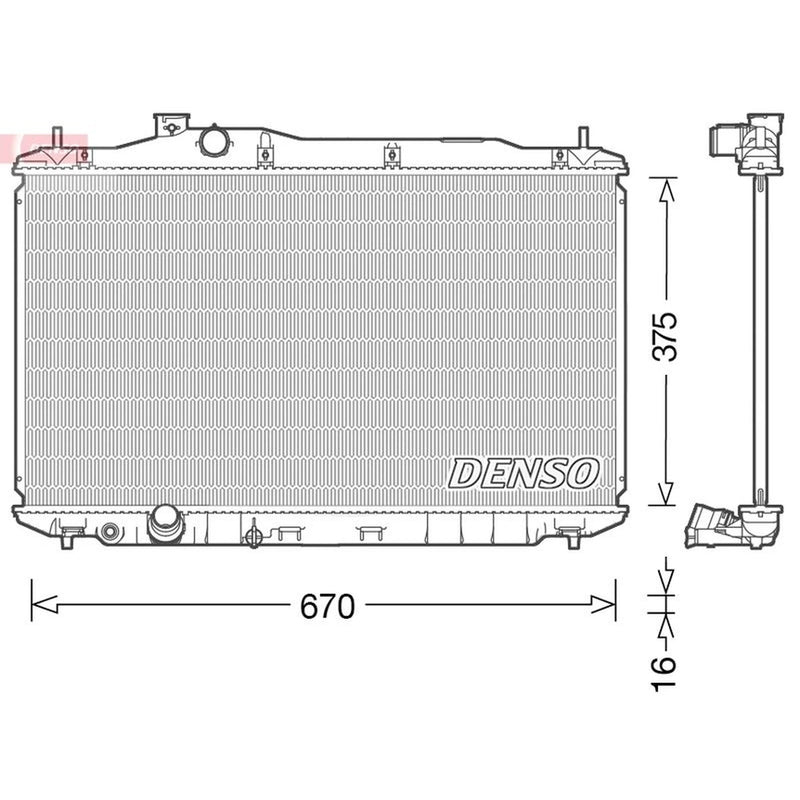 Denso Engine Radiator DRM40040
