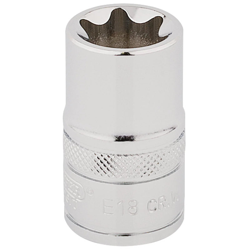 Draper Expert TX-STAR® Socket, Sq. Dr., Chrome Vanadium Steel