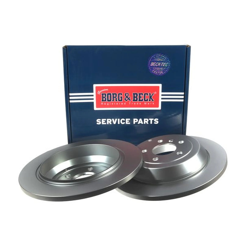 Borg & Beck 2 x Solid Rear Brake Discs BBD4541