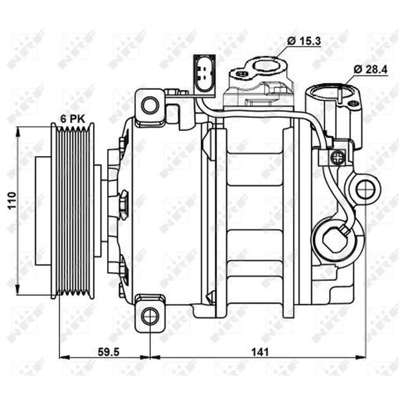 NRF Air Conditioning Compressor 32883