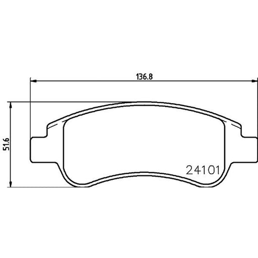 Mintex Front Brake Pad Set MDB2628