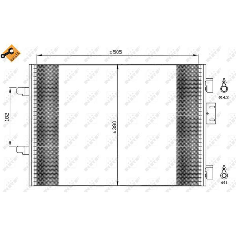NRF Air Conditioning Condenser 35544