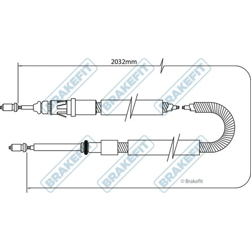Apec Handbrake Cable Left Rear BBC3047