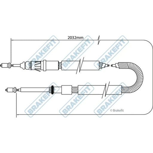 Apec Handbrake Cable Left Rear BBC3047