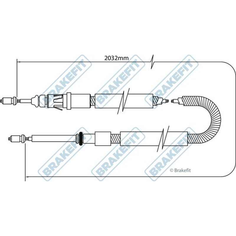 Apec Handbrake Cable Left Rear BBC3047