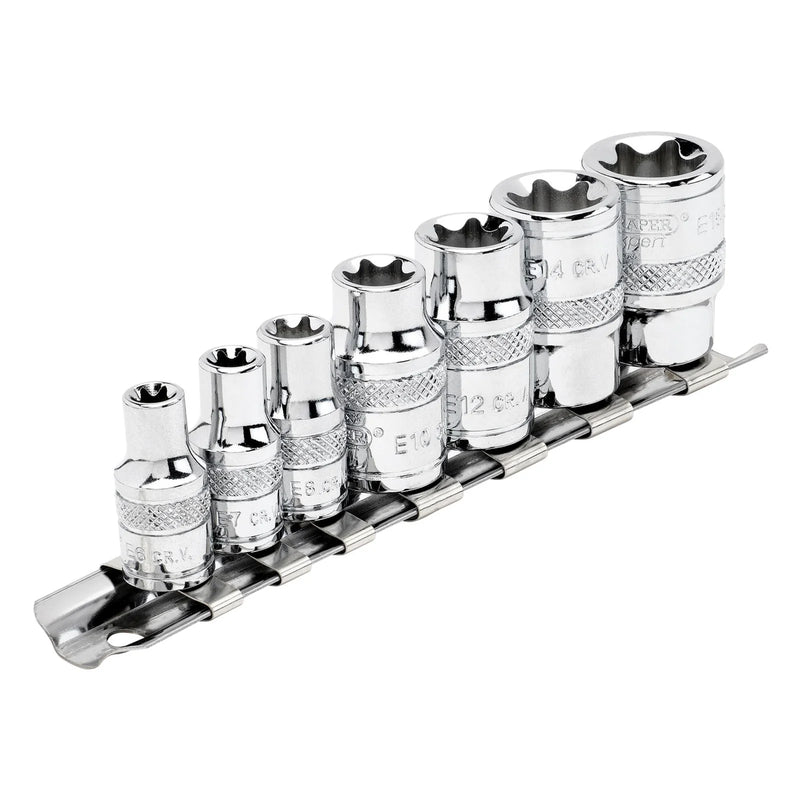 Draper Expert Socket Set 7 Piece 1/4" & 3/8" Sq. Dr.