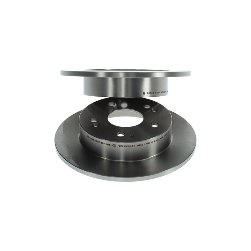 Bosch 2 x Solid Rear Brake Discs 0 986 479 225