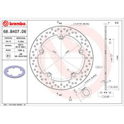 Brembo 2 x Rigid Front Brake Disc Brake Discs 68B407D6