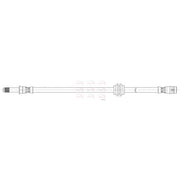 Apec Brake Hydraulic Hose Line Front HOS4467
