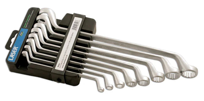 Laser Tools Offset Ring Spanner Set 8pc - PL