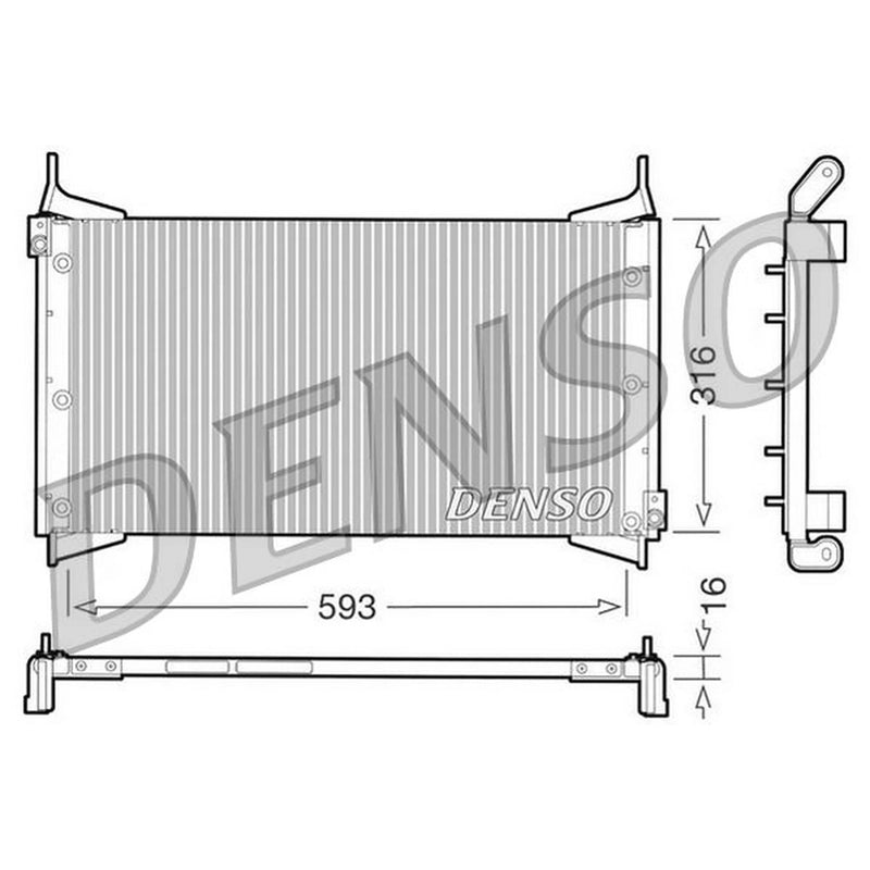 Denso Air Conditioning Condenser DCN09012