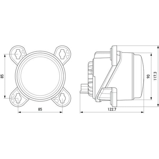 Hella Headlight Headlamp LED Left 1M0 015 050-011