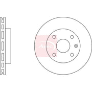 Apec 2 x Vented Front Brake Discs DSK2274