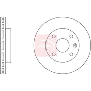 Apec 2 x Vented Front Brake Discs DSK2274