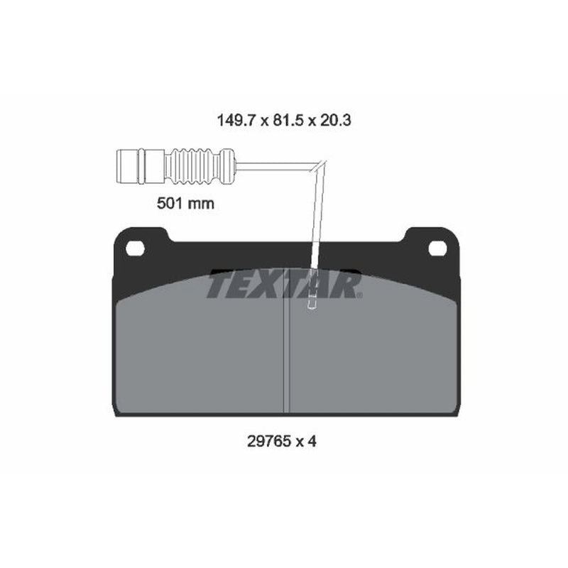 Textar Rear Brake Pad Set 2976502