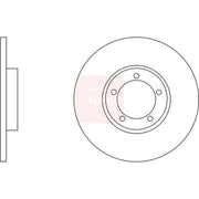 Apec 2 x Solid Front Brake Discs DSK2470