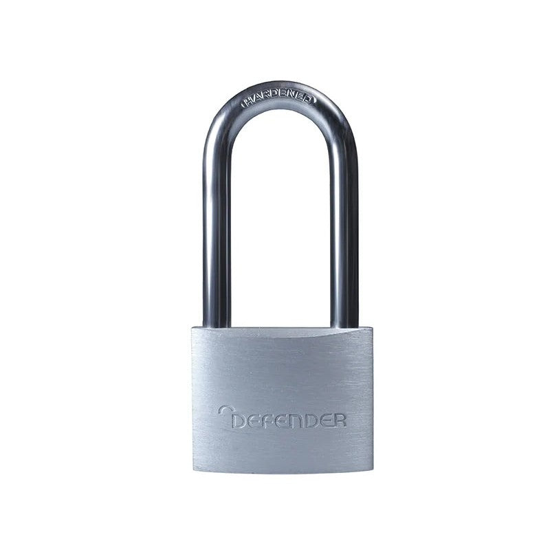 Defender Padlock Long Shackle Aluminium 40mm DFAL4/2.5 - DFAL4/2.5