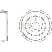 NAPA Brake Drum Assembly Rear NDR1004