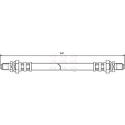 Apec Brake Hydraulic Hose Line Rear HOS3285