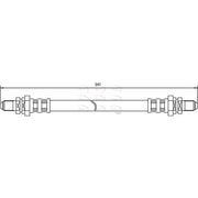 Apec Brake Hydraulic Hose Line Rear HOS3285