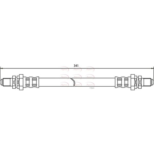 Apec Brake Hydraulic Hose Line Rear HOS3285