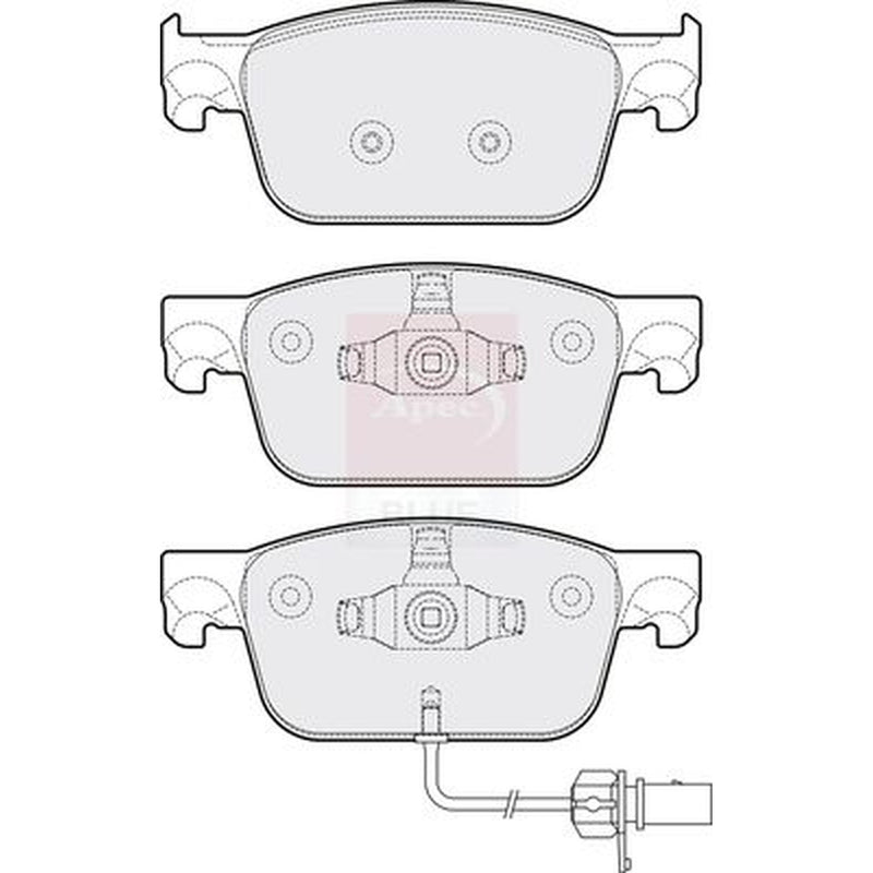 Apec Front Brake Pad Set PD3786